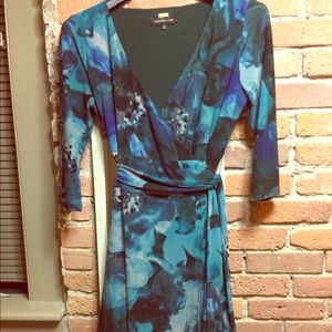 Midi length wrap dress